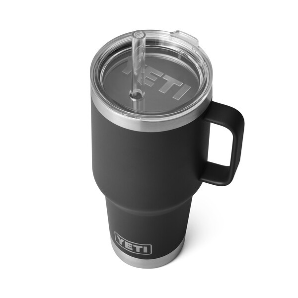 Yeti Rambler 35 Oz Straw Mug - Black | Sportfishtackle.com