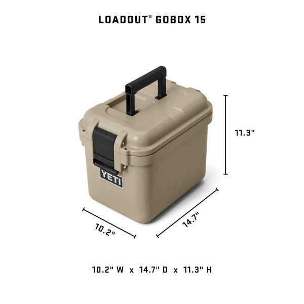 Yeti LoadOut GoBox 15 - Tan | Sportfishtackle.com