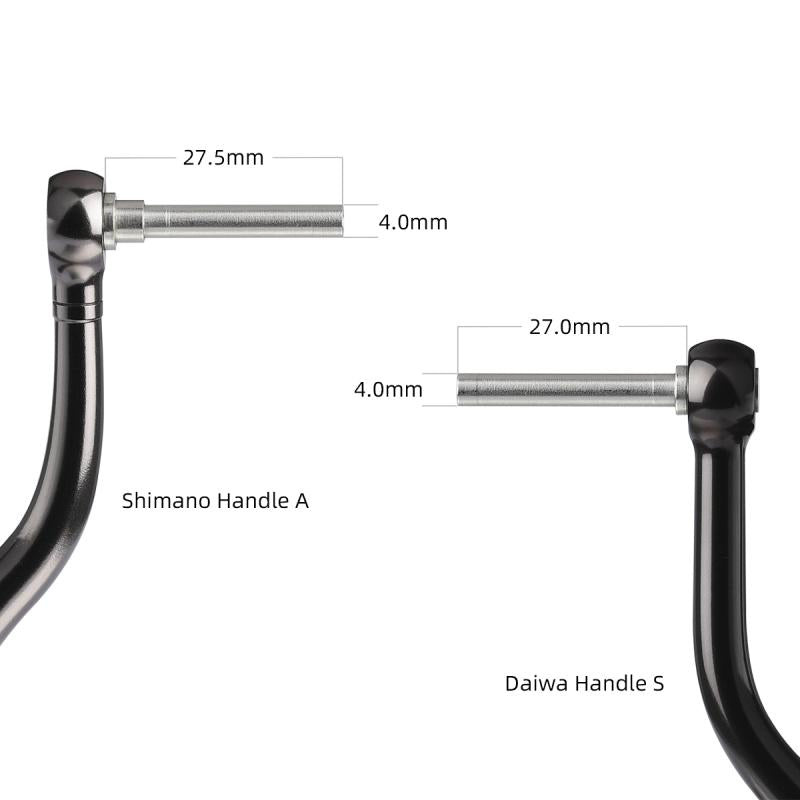 GOMEXUS T22 Reel Handle Knob Titanium 22mm Daiwa Type S Shimano Type A GOMEXUS T22 Reel Handle Knob Titanium 22mm Daiwa Type S Shimano Type A